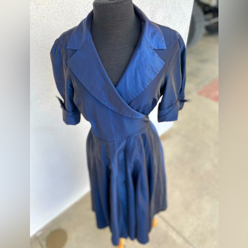 Sold on Mercari- Jones New York. 50’s Style, Beautiful Blue Metallic.